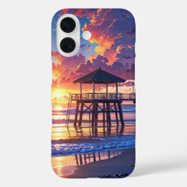 サンセットビーチカム iPhone 16ケース