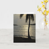 サンセットビーチカード カード (黄色い花)