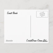 サンセットビーチクリケットダイアンオーシャンアート ポストカード (裏面)