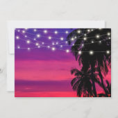 サンセットビーチグラムサプライズバースデーパーティー 招待状 (裏面)