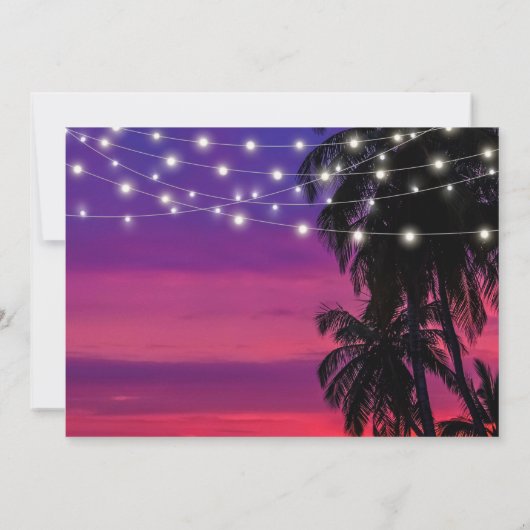 サンセットビーチグラムサプライズバースデーパーティー 招待状 (裏面)