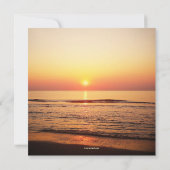 サンセットビーチサマー誕生日ワインパーティの招待状 招待状 (裏面)