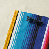 サンセットビーチサーフィン名前をカスタムする ビーチタオル (インサイチュ)