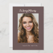 サンセットビーチシーシェルフォトお祝いオブ・ライフ サンキューカード (裏面)