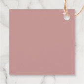 サンセットビーチストリングライツサンキューメッセージカード フェイバータグ (裏面)