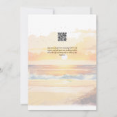 サンセットビーチデスティネーション結婚コースト 招待状 (裏面)