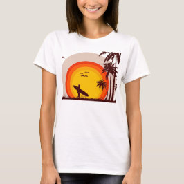 サンセットビーチトップ Tシャツ