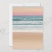 サンセットビーチトロピカルデスティネーションヴェディング 招待状 (裏面)