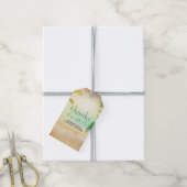 サンセットビーチパームスウェディングサンキュー ギフトタグ (より糸付き)