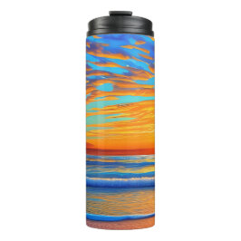 サンセットビーチパームツリートロピカルアイランド タンブラー