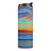 サンセットビーチパームツリートロピカルアイランド タンブラー (回転左)