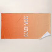 サンセットビーチビベス ビーチタオル (正面)