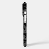 サンセットビーチフェイクウッドサーフボードハワイアンブラックCa Case-Mate iPhoneケース (裏面 / 左)