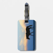 サンセットビーチホース ラゲッジタグ (裏面縦)