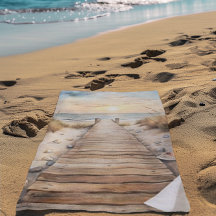 サンセットビーチボードウォークウォーター色