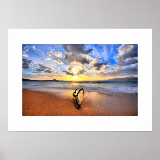 サンセットビーチポスター ポスター (正面)