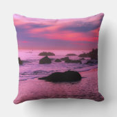 サンセットビーチポリエステル装飾用クッション16 クッション (裏面)