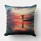 サンセットビーチポリエステル装飾用クッション34 クッション (正面)