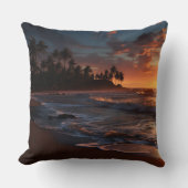 サンセットビーチポリエステル装飾用クッション3 クッション (正面)
