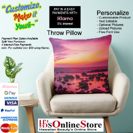 サンセットビーチポリエステル装飾用クッション42 クッション