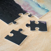 サンセットビーチレイクピンクブルー ジグソーパズル (側面)