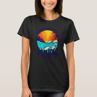 サンセットビーチレトロオーモンドビーチフロリダファミリーヴァック Tシャツ