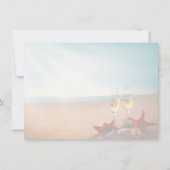 サンセットビーチロマンティックセーブザデートカード セーブザデート (裏面)