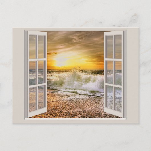 サンセットビーチ入潮はがき ポストカード (正面)