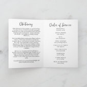 サンセットビーチ写真お祝いのライフ葬儀 プログラム (内部)