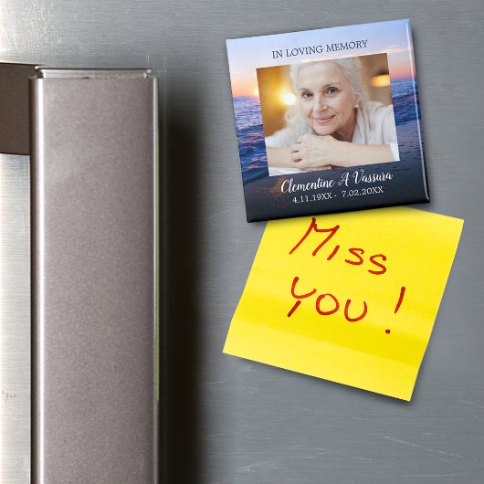 サンセットビーチ悔やみや弔慰写真 マグネット