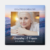 サンセットビーチ悔やみや弔慰写真 マグネット (正面)