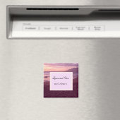 サンセットビーチ日付の保存 マグネット (インサイチュ (食洗機))