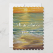 サンセットビーチ案 招待状 (正面)