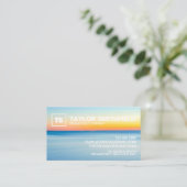 サンセットビーチ水彩プロフェッショナル名刺 名刺 (スタンド正面)