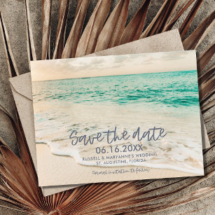 サンセットビーチ結婚式日付ポストカードの保存 案内ポストカード