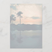 サンセットビーチ結婚式詳細 – 情報 エンクロージャーカード (裏面)