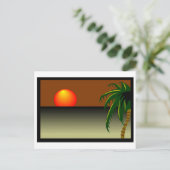 サンセットビーチ結婚式 ポストカード (スタンド正面)