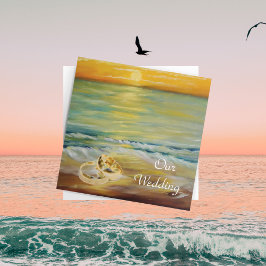 サンセットビーチ結婚式 招待状