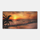 サンセットビーチ自然美しい デスクマット (正面)