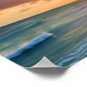 サンセットビーチ街並 ポスター (角)