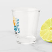 サンセットビーチ50 AFクルーかわいい誕生日 ショットグラス (右)