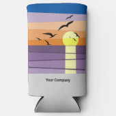 サンセットビーチ - サマーイベント - ブランド スリム缶クーラー (正面)