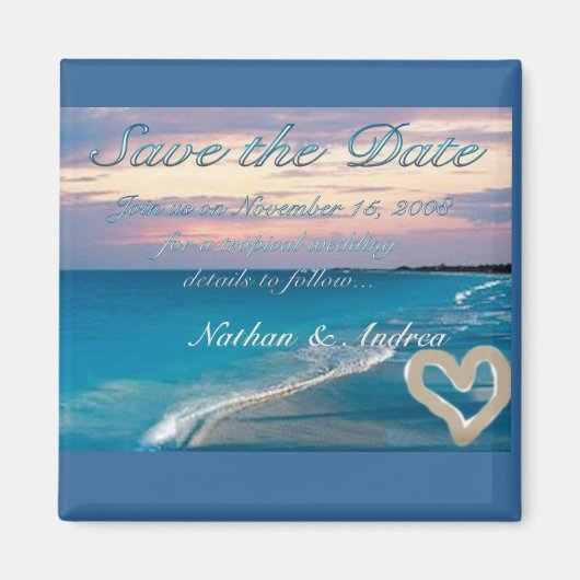 サンセットビーチ マグネット (正面)