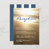 サンセットビーチ - 受付カード エンクロージャーカード (正面/裏面)