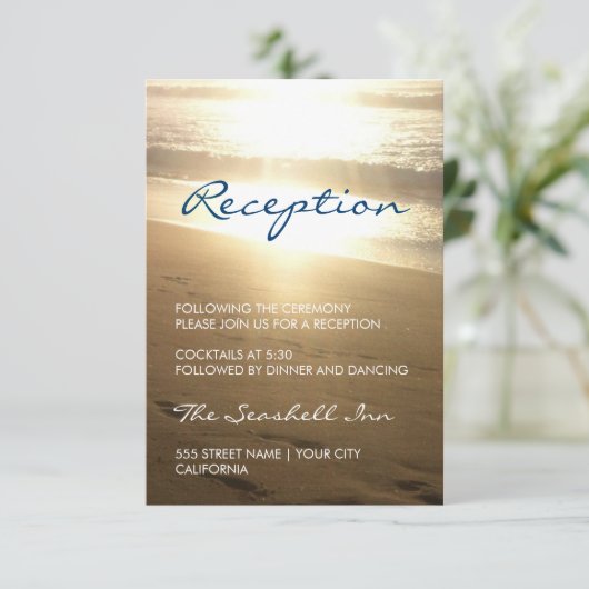 サンセットビーチ - 受付カード エンクロージャーカード (スタンド正面)