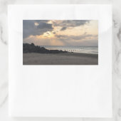 サンセットビーチ 長方形シール (バッグ)