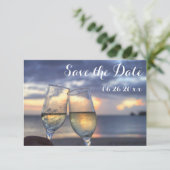 サンセットビーチ Save The Date フラットカード セーブザデート (スタンド正面)