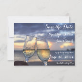 サンセットビーチ Save The Date フラットカード セーブザデート (裏面)