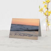 サンセットビーチA非常に特別なパパ カード (黄色い花)