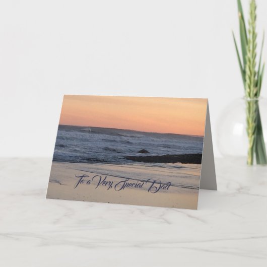 サンセットビーチA非常に特別なパパ カード (正面)